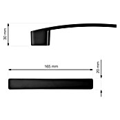 Walteco Meubelgreep Anzio (Gatafstand: 128 mm, Aluminium, Mat zwart) | BAUHAUS