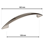 Walteco Meubelgreep Jamo (Gatafstand: 128 mm, Overige, Vernikkeld mat) | BAUHAUS