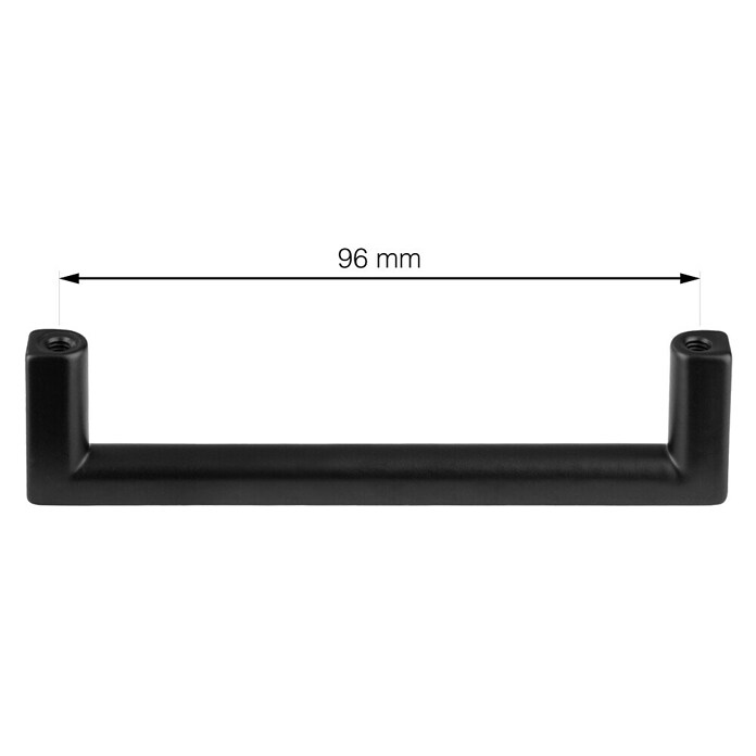 Walteco Meubelgreep Prisma (Gatafstand: 96 mm, Aluminium, Mat zwart) | BAUHAUS
