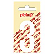 Pickup Sticker (Motief: 3, Wit, Hoogte: 60 mm)