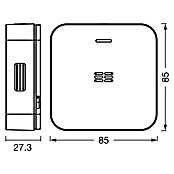 Ledvance Smart+ WiFi Kohlenmonoxidmelder (L x B x H: 8,5 x 2,73 x 8,5 cm, Batterielaufzeit: 5 Jahre) | BAUHAUS
