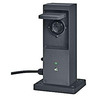Ledvance Smart+ WiFi Energiesäule mit integriertem WLAN-Repeater und zwei smarten Steckdosen (Anthrazit)