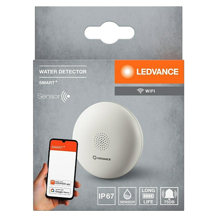 Ledvance Smart+ WiFi Wassermelder (Anwendungsbereich: Innen, Passend für: Google Home) | BAUHAUS