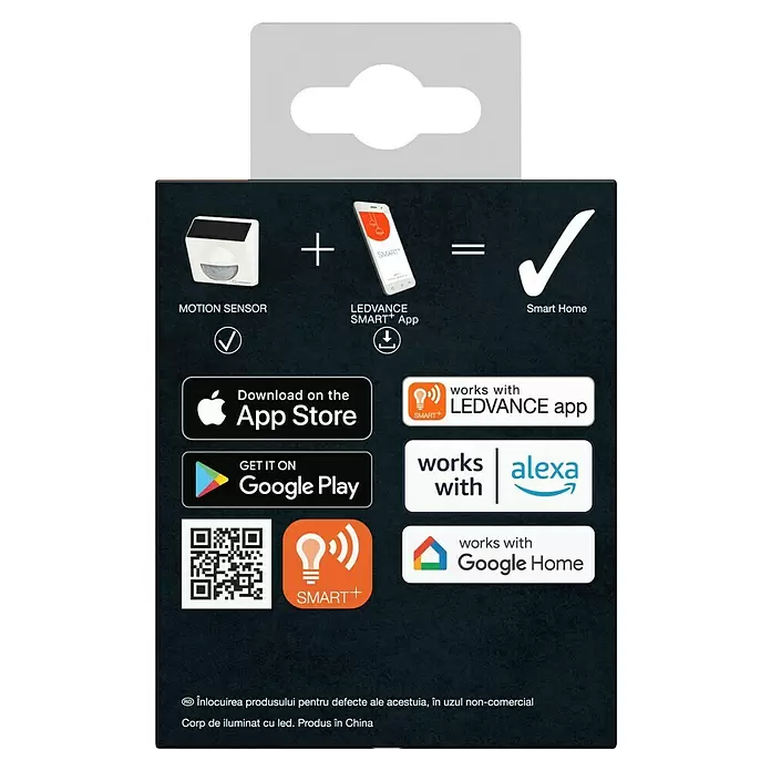 Ledvance Smart+ WiFi BewegungsmelderWeiß, Reichweite ca.: 9 m