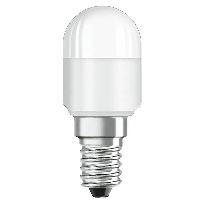 Ledvance LED-Lampe Special T - E14, 2,3 W, 200 lm - Nahaufnahme einer E14 LED-Lampe, die eine energieeffiziente Beleuchtungslösung mit ihrem klaren, modernen Design und ihrem hellen Licht verspricht.