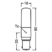 Ledvance LED-Lampe T Slim (B15d, Nicht Dimmbar, Warmweiß, 806 lm, 6,5 W) | BAUHAUS