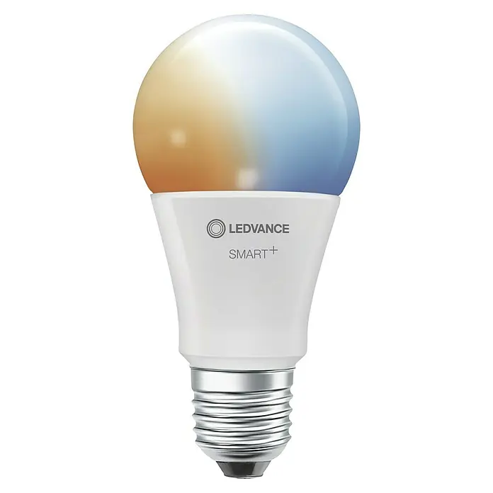 Ledvance Smart+ WiFi Smart-LED-Lampe - E27, Dimmbar, Mehrfarbig, 1.055 lm, 9,5 W - Eine LEDVANCE SMART+ Lampe mit E27-Sockel, die in verschiedenen Farben leuchten kann, für ein intelligentes Zuhause.