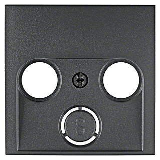 Berker Antennenabdeckung S 1 (Anthrazit, Matt, Kunststoff, Unterputzmontage)