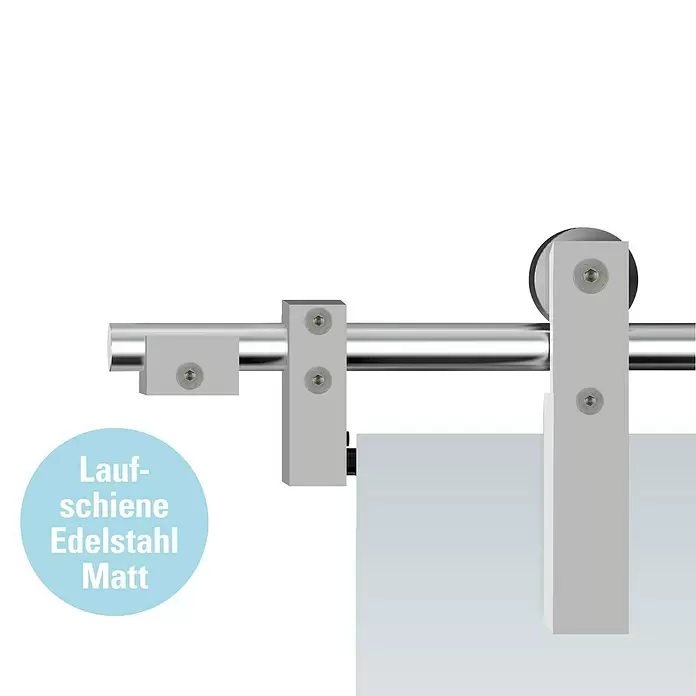 Diamond Doors Glasschiebetür-Beschlag Tender PureEdelstahloptik, Art Beschlag: Offen, 200 cm