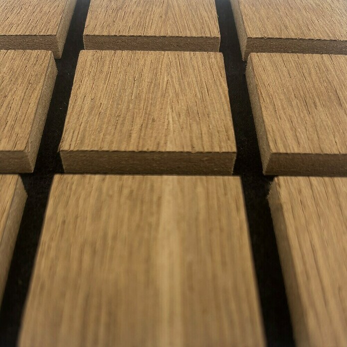 acous Akustikpaneel Blockbuster (Eiche rustikal, L x B x S: 610 x 610 x 10,3 mm, 4 Stk.) | BAUHAUS