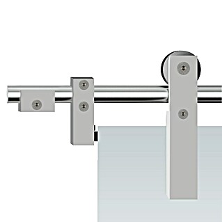 Diamond Doors Glasschiebetür-Beschlag Tender Pure (Edelstahloptik, Art Beschlag: Offen, 200 cm)