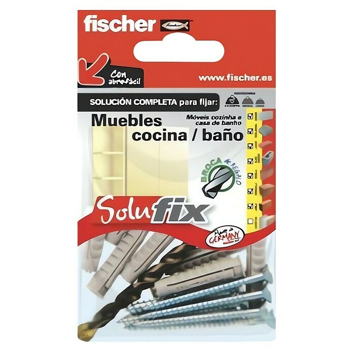 Fischer Set de fijación Solufix Muebles de cocina y baño (9 pzs.) | BAUHAUS