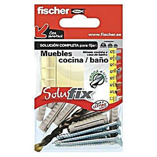 Fischer Set de fijación Solufix Muebles de cocina y baño (9 pzs.)