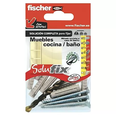 Fischer  Set de fijación Solufix Muebles de cocina y baño