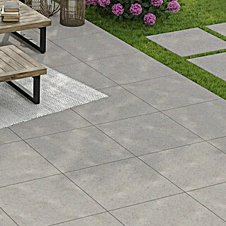 Terrassenfliese Garden Family Light Grey (40 x 40 x 2 cm, Hellgrau, Matt)