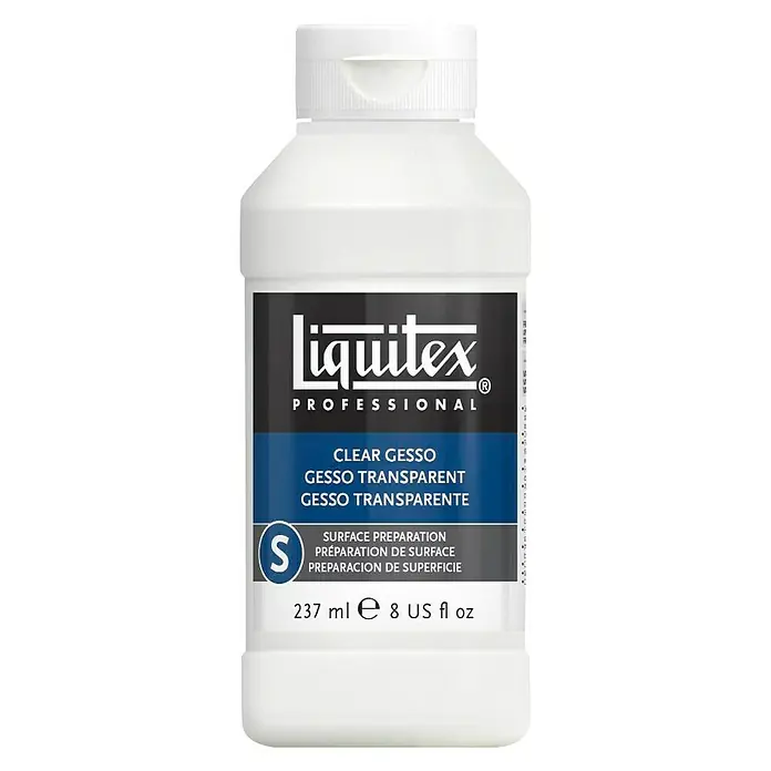Liquitex Professional Acryl-Gesso - Transparent, 237 ml - Liquitex Professional Klare Gesso-Flasche.