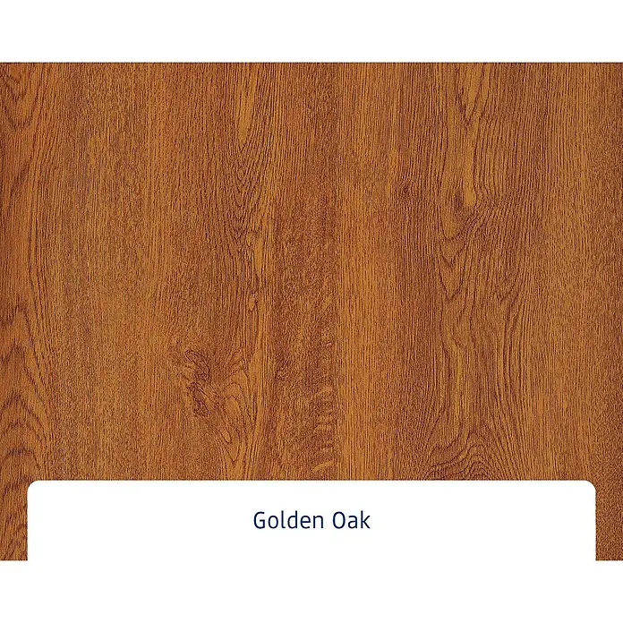 Hörmann EcoStar Haustür ISOPRO IP 010 - 110 x 210 cm, DIN Anschlag: Links, Golden Oak - Nahaufnahme von goldenem Eichenholz mit sichtbarer Maserung und warmen Farbtönen. Ideal für Möbel und Innenausbau.