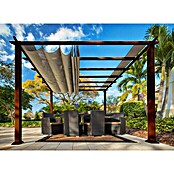 Paragon Outdoor Raffpavillon Florida (350 x 350 cm, Dunkelbraun)