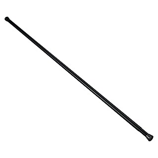 Diaqua Douchegordijnstang (125 cm - 230 cm, Diameter: 21 mm, Zwart)