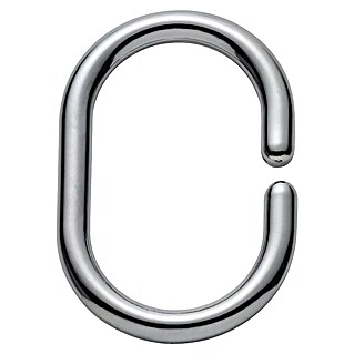 Diaqua Douchegordijnringen Basic (12 st., Chroom)