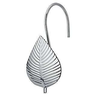 Diaqua Douchegordijnringen Leaf (12 st., Chroom)