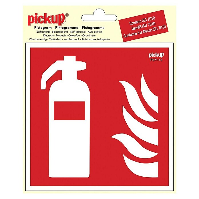 Pickup Aufkleber (L x B: 15 x 15 cm, Feuerlöscher)