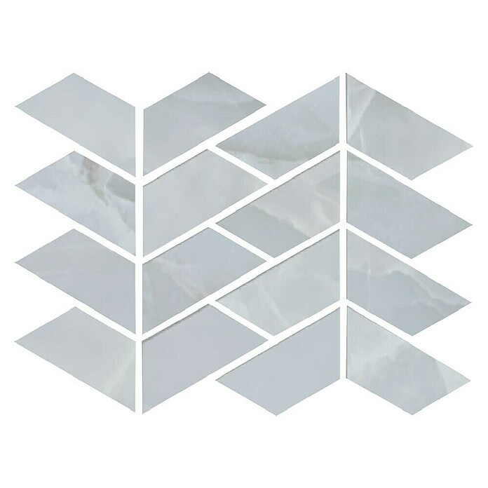 Azteca Mozaik pločica Onyx Lux V Light Blue  (28 x 21,6 cm, Plava, Svilenkasti sjaj) | BAUHAUS