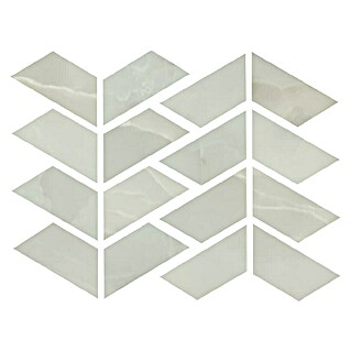 Azteca Mozaična ploščica Onyx Lux Light Green (28 x 21,6 cm, Svilnati sijaj)