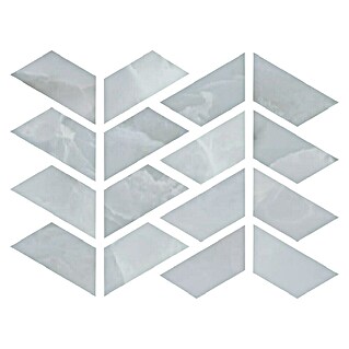 Azteca Mozaična ploščica Onyx Lux Light Blue (28 x 21,6 cm, Svilnati sijaj)