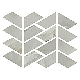 Azteca Mozaična ploščica Onyx Lux Dark Grey (28 x 21,6 cm, Svilnati sijaj)