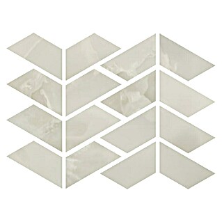 Azteca Mozaična ploščica Onyx Lux Ivory (28 x 21,6 cm, Svilnati sijaj)