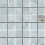 Azteca Mozaična ploščica Onyx Lux Light Blue  (30 x 30 cm, Svilnati sijaj) | Mozaiki iz naravnega kamna | Mozaične ploščice | Ploščice | Izdelki | BAUHAUS