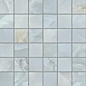 Azteca Mozaična ploščica Onyx Lux Light Blue  (30 x 30 cm, Svilnati sijaj) | Mozaiki iz naravnega kamna | Mozaične ploščice | Ploščice | Izdelki | BAUHAUS