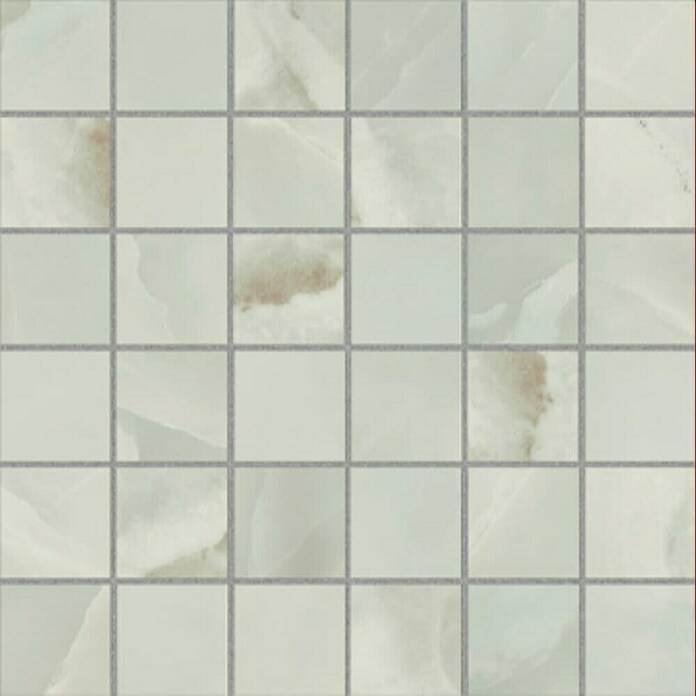 Azteca Mozaik pločica Onyx Lux Light Green  (30 x 30 cm, Svijetlo zelena, Svilenkasti sjaj) | BAUHAUS
