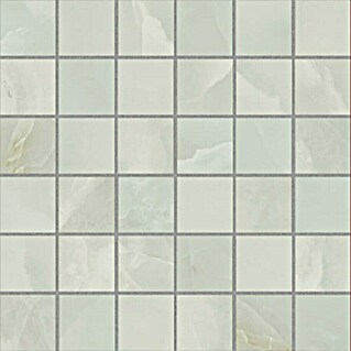 Azteca Mozaik pločica Onyx Lux Light Green (30 x 30 cm, Svijetlo zelena, Svilenkasti sjaj)