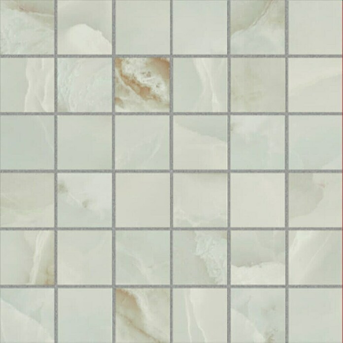 Azteca Mozaik pločica Onyx Lux Light Green  (30 x 30 cm, Svijetlo zelena, Svilenkasti sjaj) | BAUHAUS