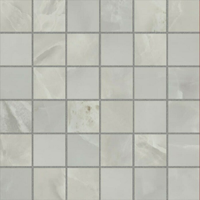 Azteca Mozaik pločica Onyx Lux Dark Grey  (30 x 30 cm, Tamno siva, Svilenkasti sjaj) | BAUHAUS