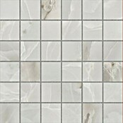 Azteca Mozaik pločica Onyx Lux Light Grey  (30 x 30 cm, Svijetlo siva, Svilenkasti sjaj) | BAUHAUS