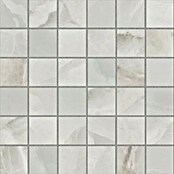 Azteca Mozaik pločica Onyx Lux Light Grey  (30 x 30 cm, Svijetlo siva, Svilenkasti sjaj) | BAUHAUS