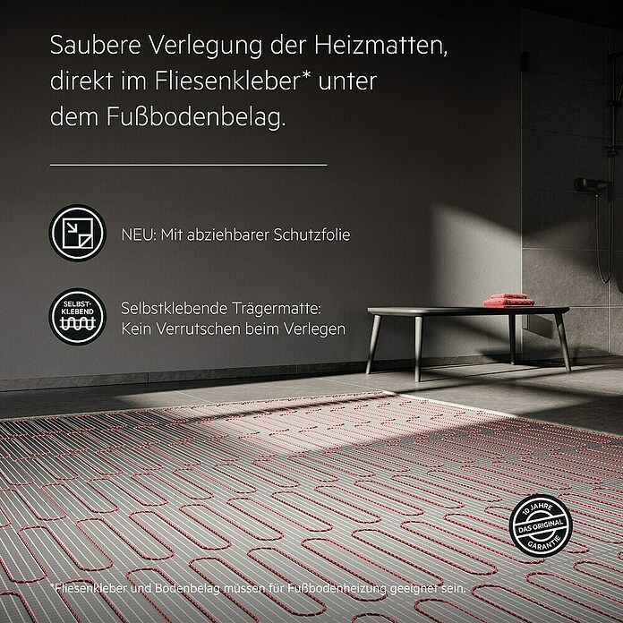 AEG Fußbodenheizung TBS TC 200/1 SET PLUS (330 x 30 cm, Beheizbare Fläche: 1 m², 200 W) | BAUHAUS