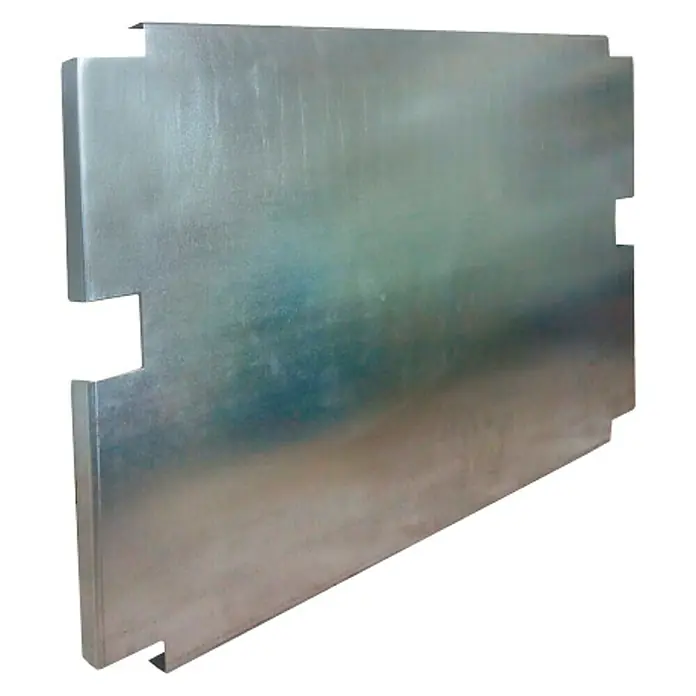 Simonrack Simonwork Bandeja de almacenaje - L x An x Al: 85,8 x 51,7 x 3,5 cm, Específico para: Bancos de trabajo Simonrack BT6 - Placa de metal con recortes y bordes doblados, ideal para aplicaciones industriales. Construcción robusta y acabado preciso para diversos usos.
