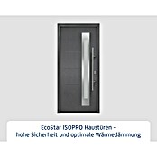 Hörmann EcoStar Haustür ISOPRO (110 x 210 cm, DIN Anschlag: Rechts, Anthrazit Metallic)