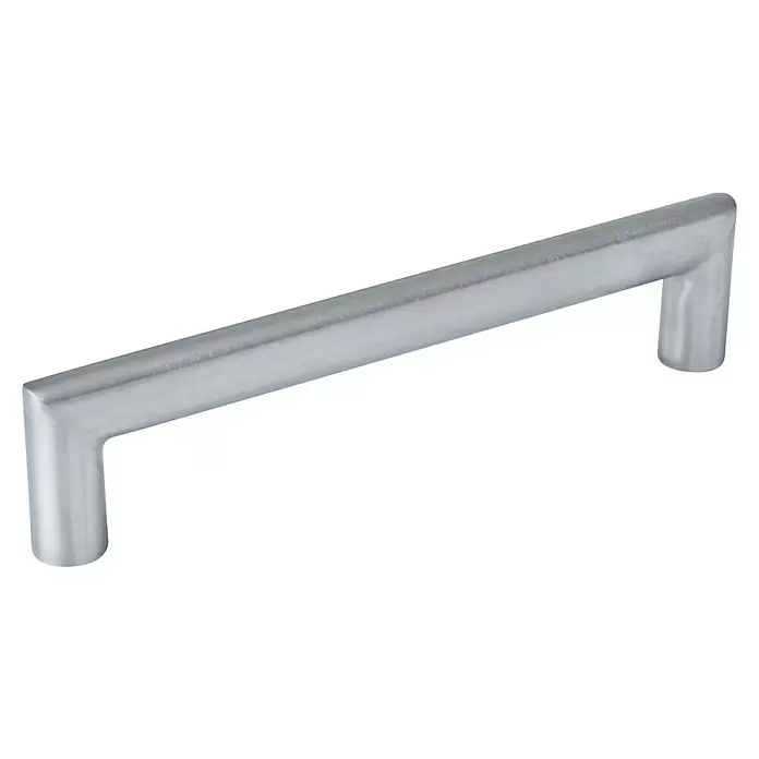 Walteco Möbelgriff Vazia - Lochabstand: 160 mm, Stahl rostfrei, Edelstahl-Optik - Gebürsteter Metall-Möbelgriff mit schlankem, linearem Design.