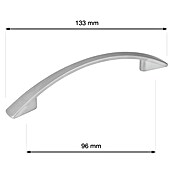 Walteco Meubelgreep Dakota (Gatafstand: 96 mm, Overige, Verchroomd mat) | BAUHAUS