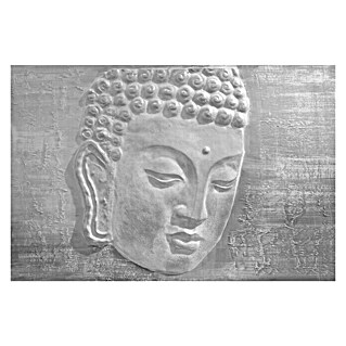 Cuadro Buda gris (Buda, An x Al: 120 x 80 cm)