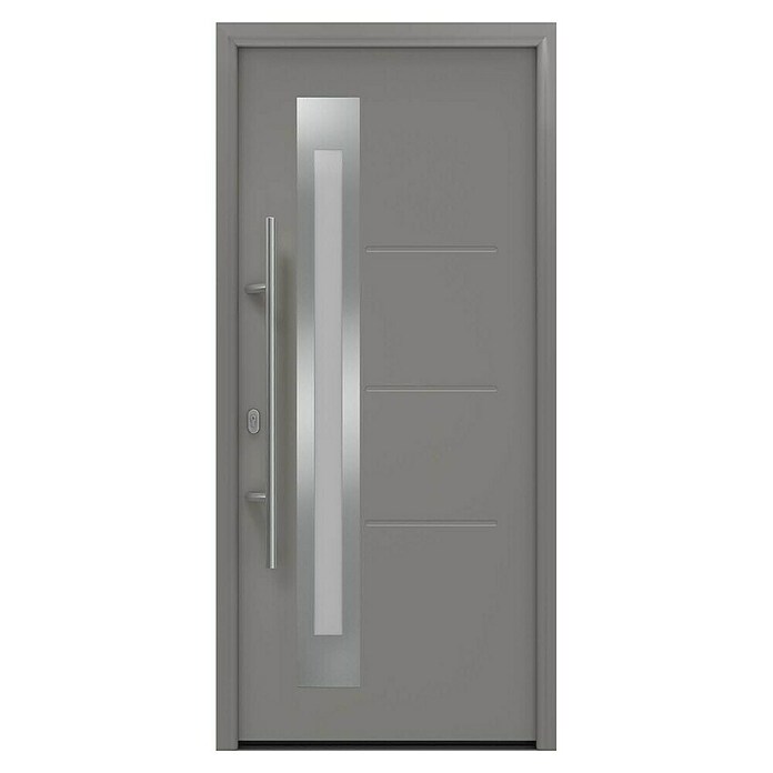 Hörmann EcoStar Haustür ISOPRO IP 780S (110 x 210 cm, DIN Anschlag: Links, Graualuminium) | BAUHAUS