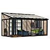 Palram Wintergarten San Remo (B x T x H: 5,46 x 3 m x 3,1 m, Anthrazitgrau)