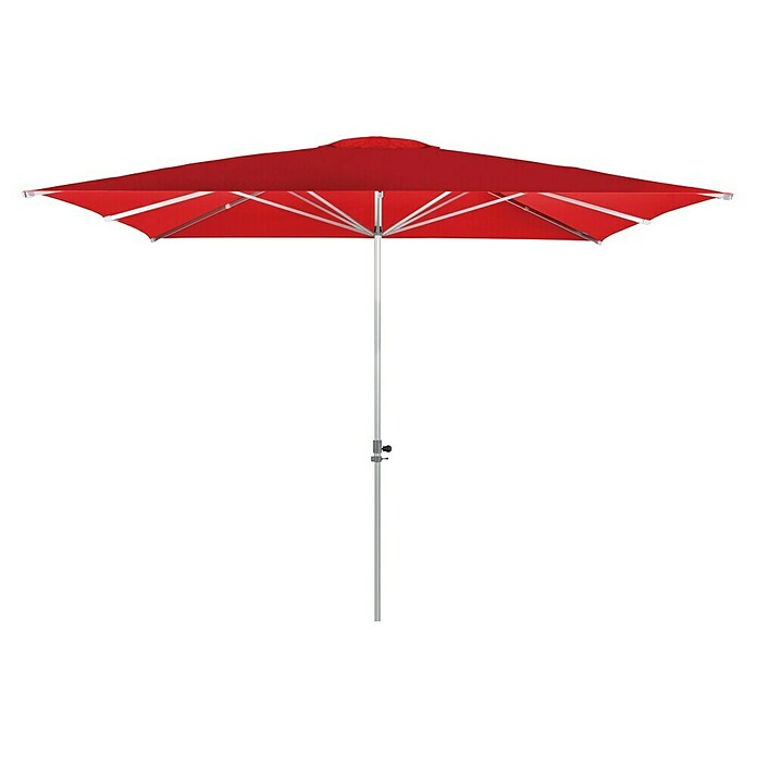Doppler Alu Expert Sonnenschirm Teleskop  (Rot, 350 x 350 cm)