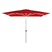 Doppler Alu Expert Sonnenschirm Teleskop  (Rot, 350 x 350 cm)