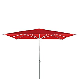 Doppler Alu Expert Marktschirm Teleskop (Rot, L x B: 350 x 350 cm)